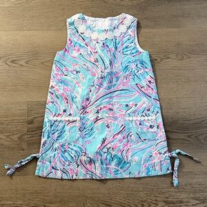 Lilly Pulitzer Mint, Pink & Blue Printed Shift Dress